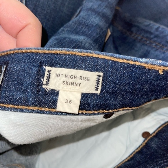 NWT MADEWELL 10" High Rise Skinny Jeans, Size 36/size 22 - Picture 7 of 9